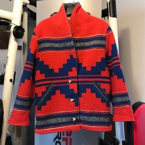 Santa Fe Navajo Wool Coat Measurement’s  shown